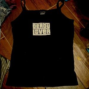 Derby Lover skinny tank top!